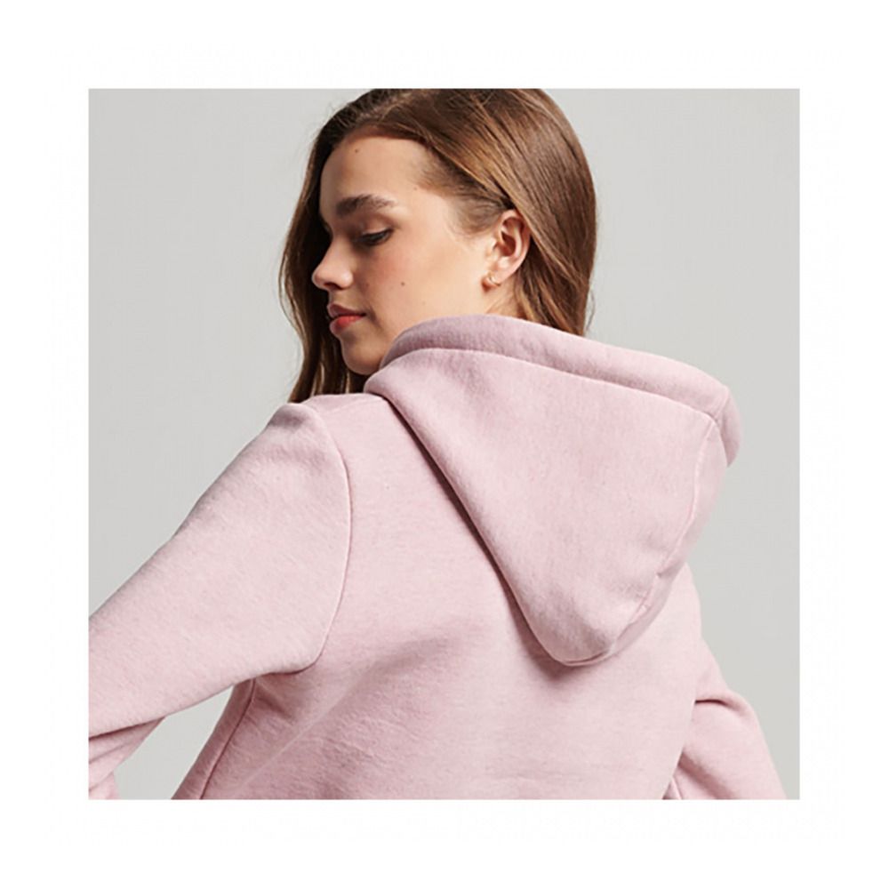 Superdry VL SCRIPTED COLL - Sweat Femme la soft pink marl