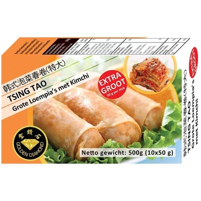 Golden Diamond Grote Loempia's met Kimchi 10x50g