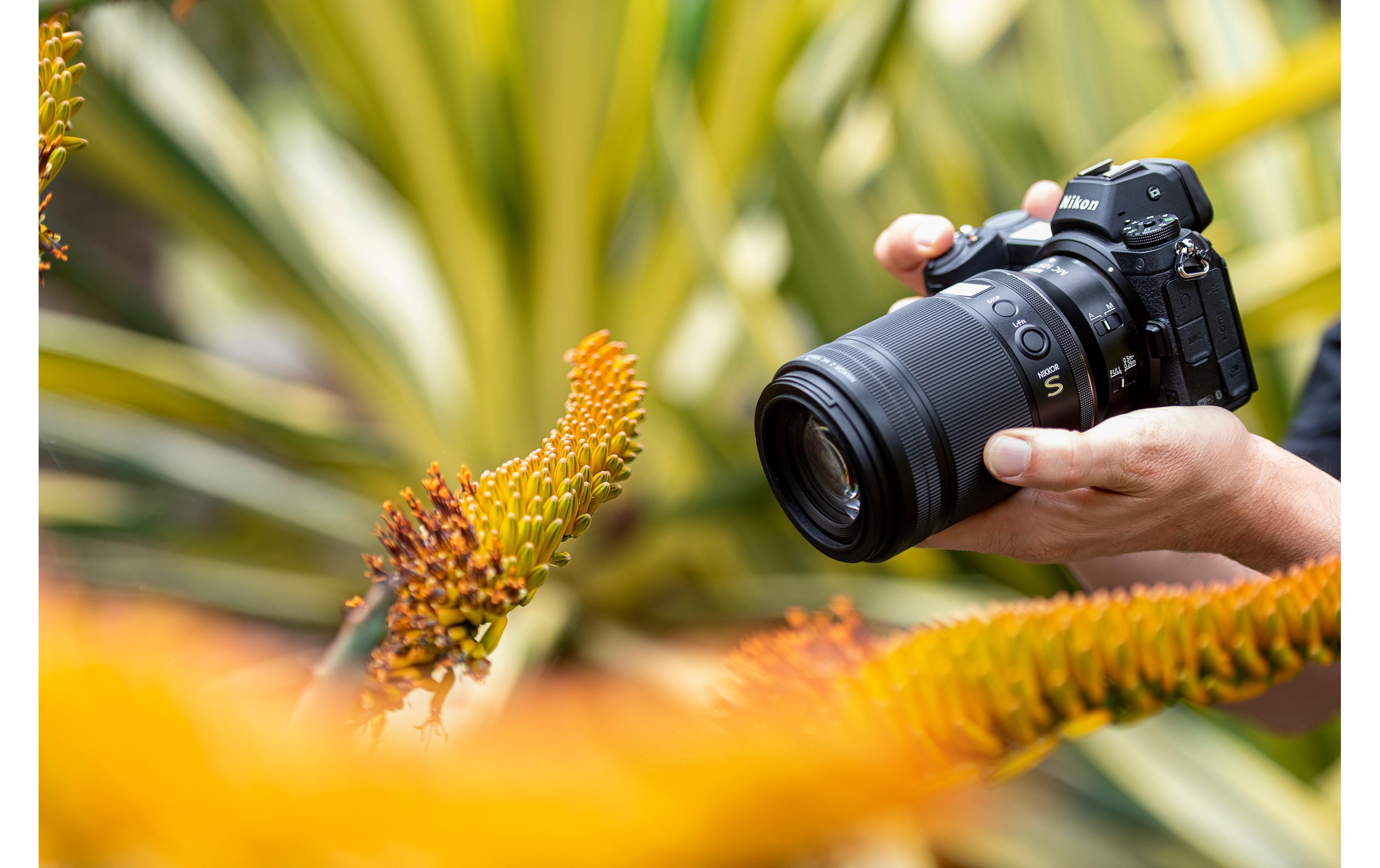 Festbrennweite NIKKOR Z MC 105mm F/2.8 VR S – Nikon Z<br>Professionelles Makroobjektiv mit mittlerer Telebrennweite