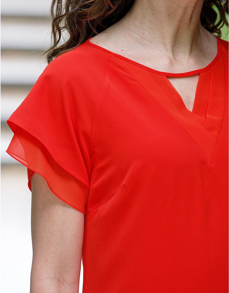 Robe habillée orange