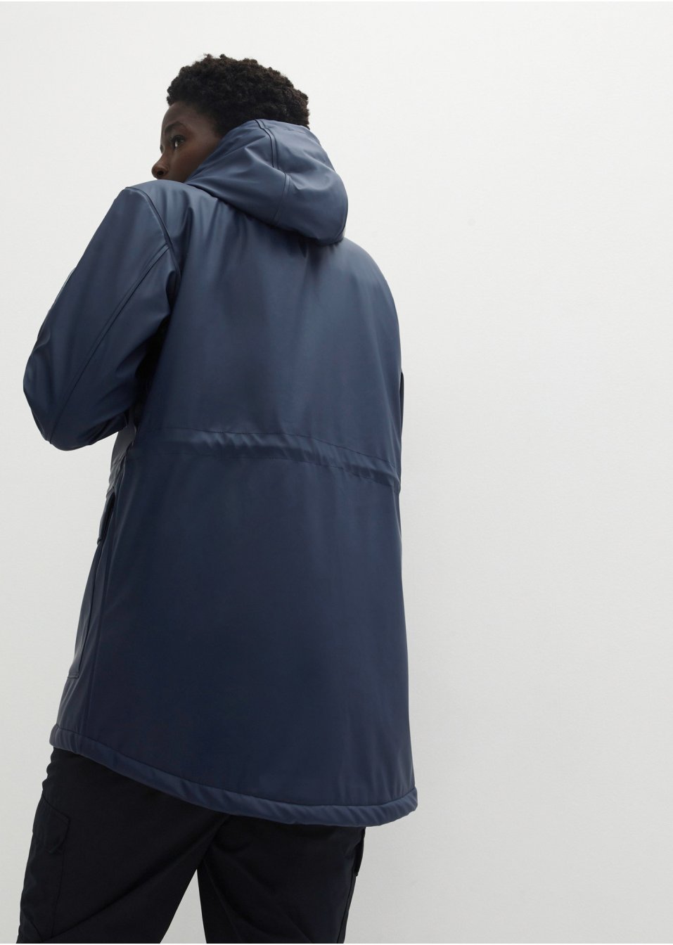 Veste de pluie avec doublure peluche en matériau étanche
