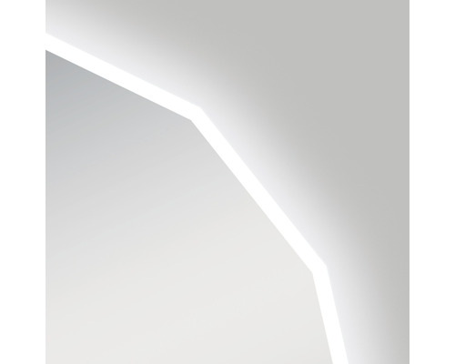 LED-lichtspiegel DSK Silver Pure 80 cm met aanraaksensor