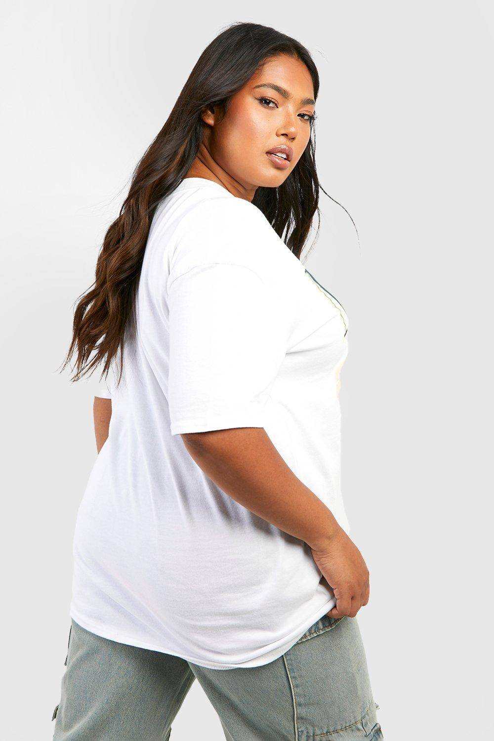 boohoo Plus New York Printed T-shirt