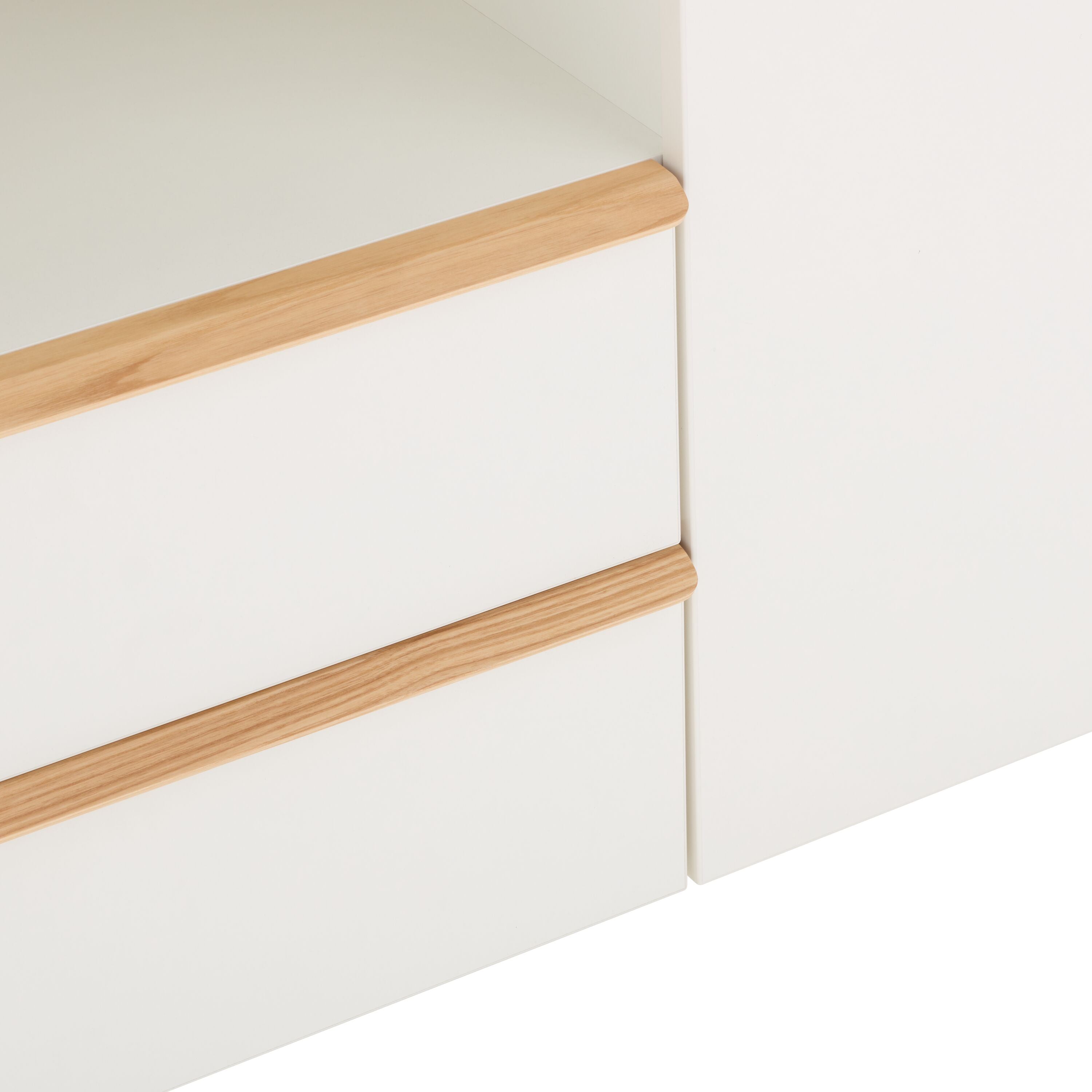 NIDO Wickelkommode - Weiss lackiert / B: 90.0 cm x T: 52.0 cm x H: 88.5 cm
