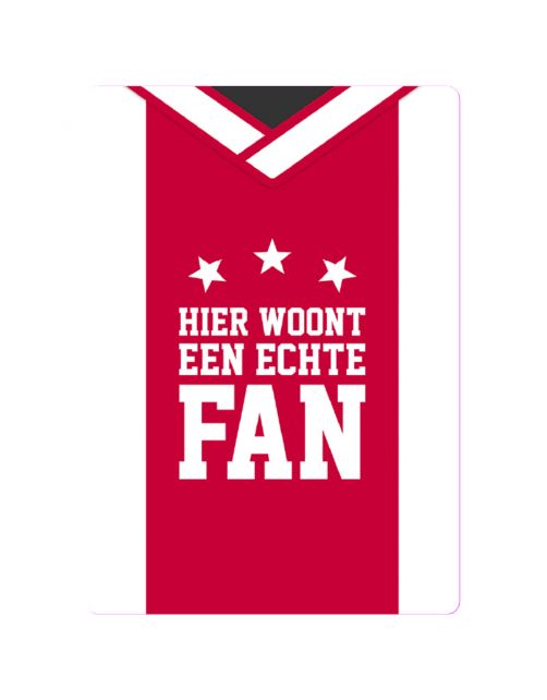 Plenty Gifts Bord Blik 020 Fan - Cadeau - 14.8x21 cm