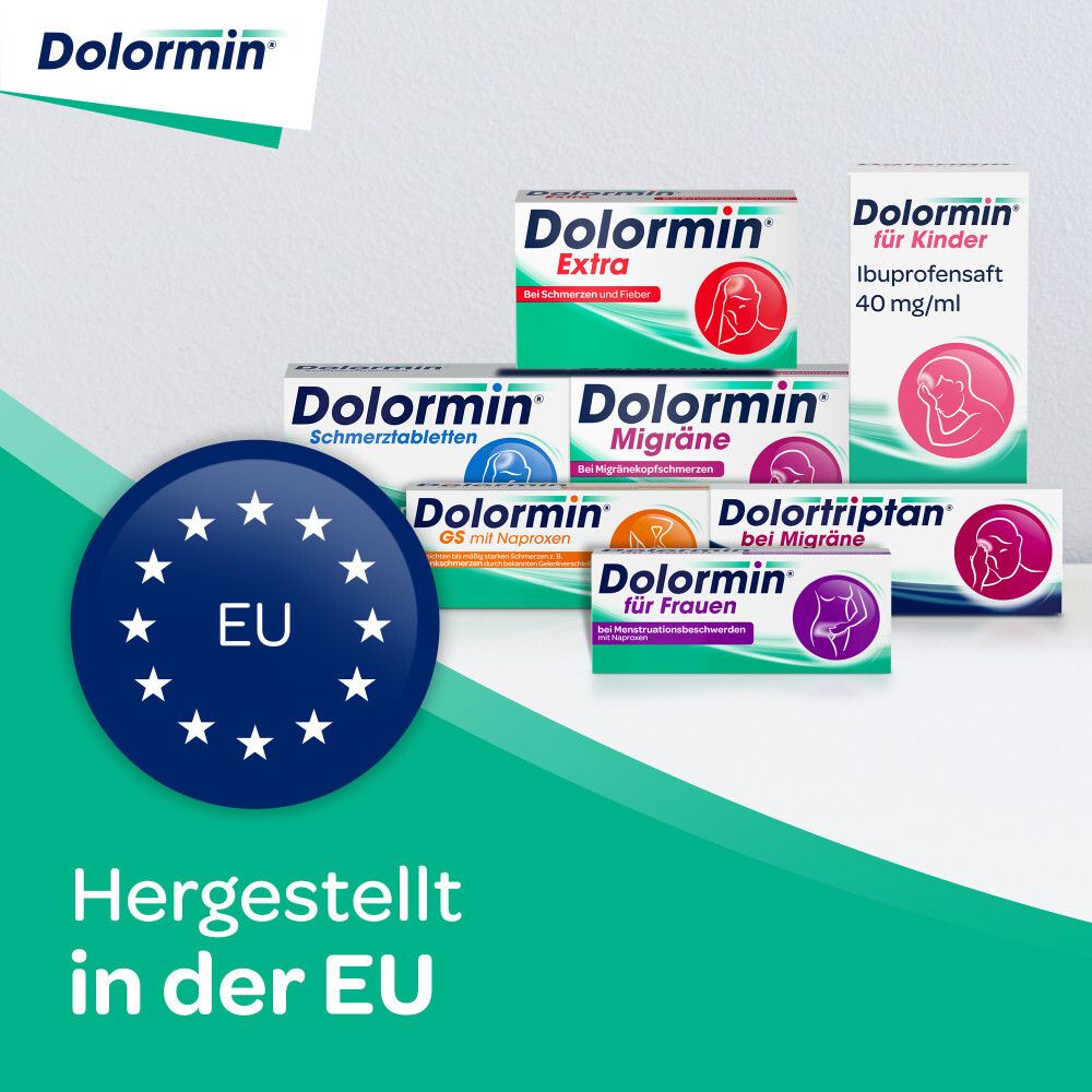 Dolormin Migräne 400 mg Ibuprofen bei Migränekopfschmerzen