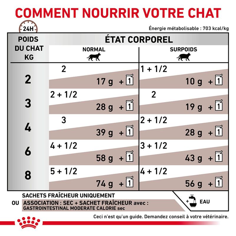 Royal Canin Veterinary Gastrointestinal Moderate Calorie en sauce