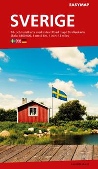Sverige EasyMap Kartförlaget 1:800 000