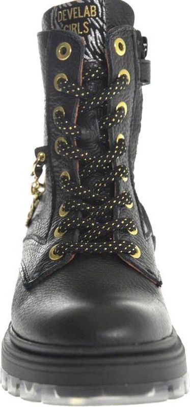 Develab - 41444 - Veterboots - Zwart - Leer