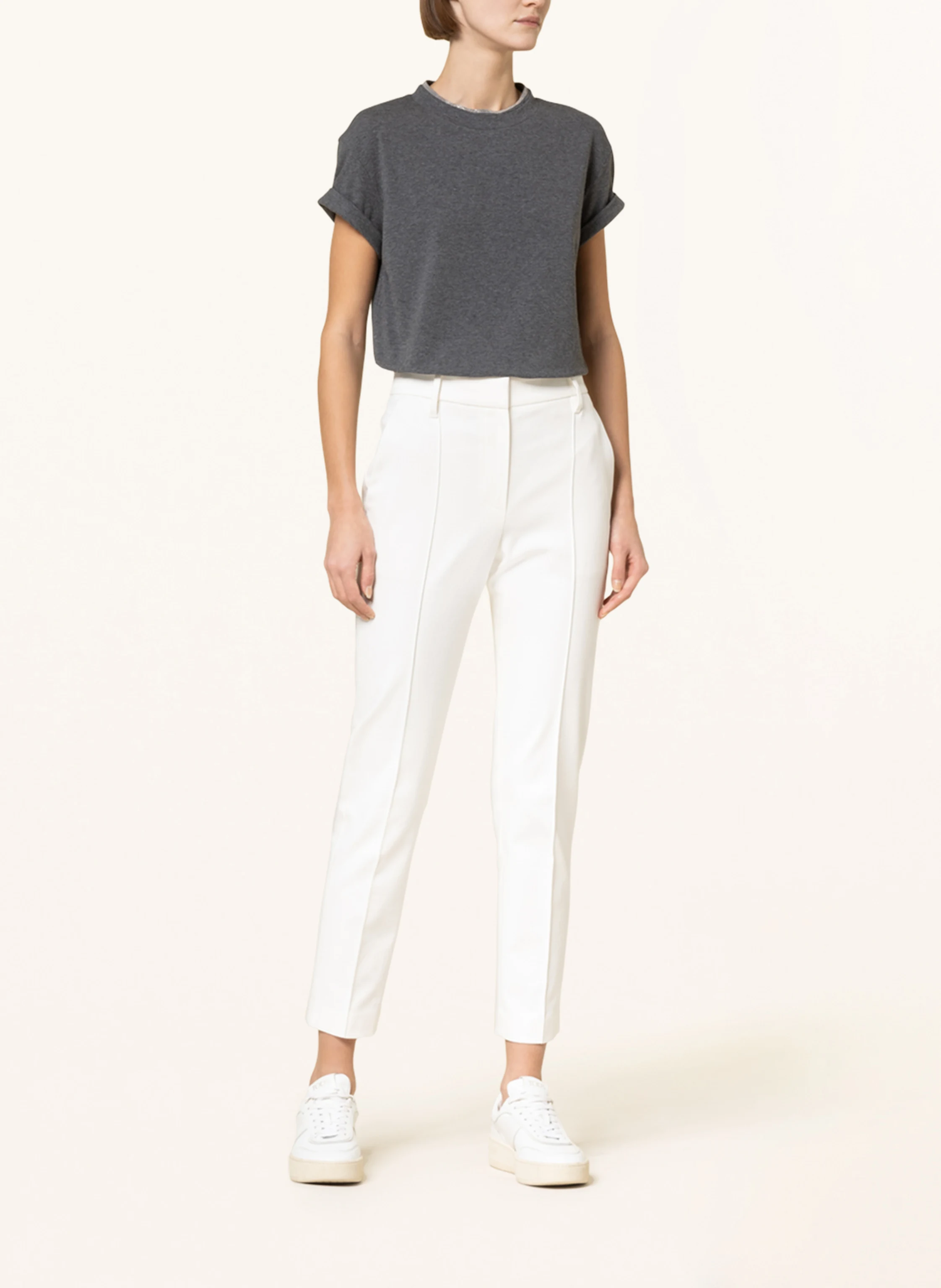 BRUNELLO CUCINELLI T-Shirt mit Zierperlen