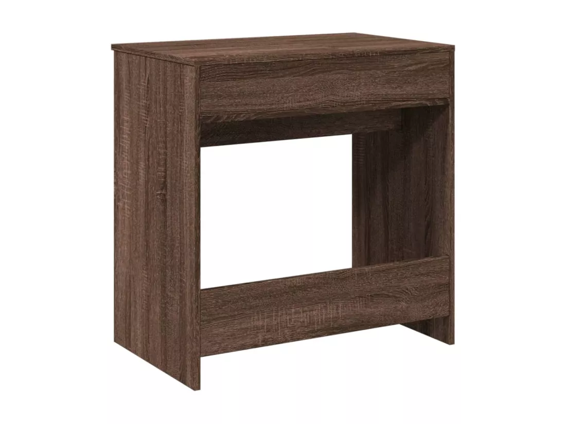Coiffeuse avec miroir chêne marron 73x46,5x120 cm