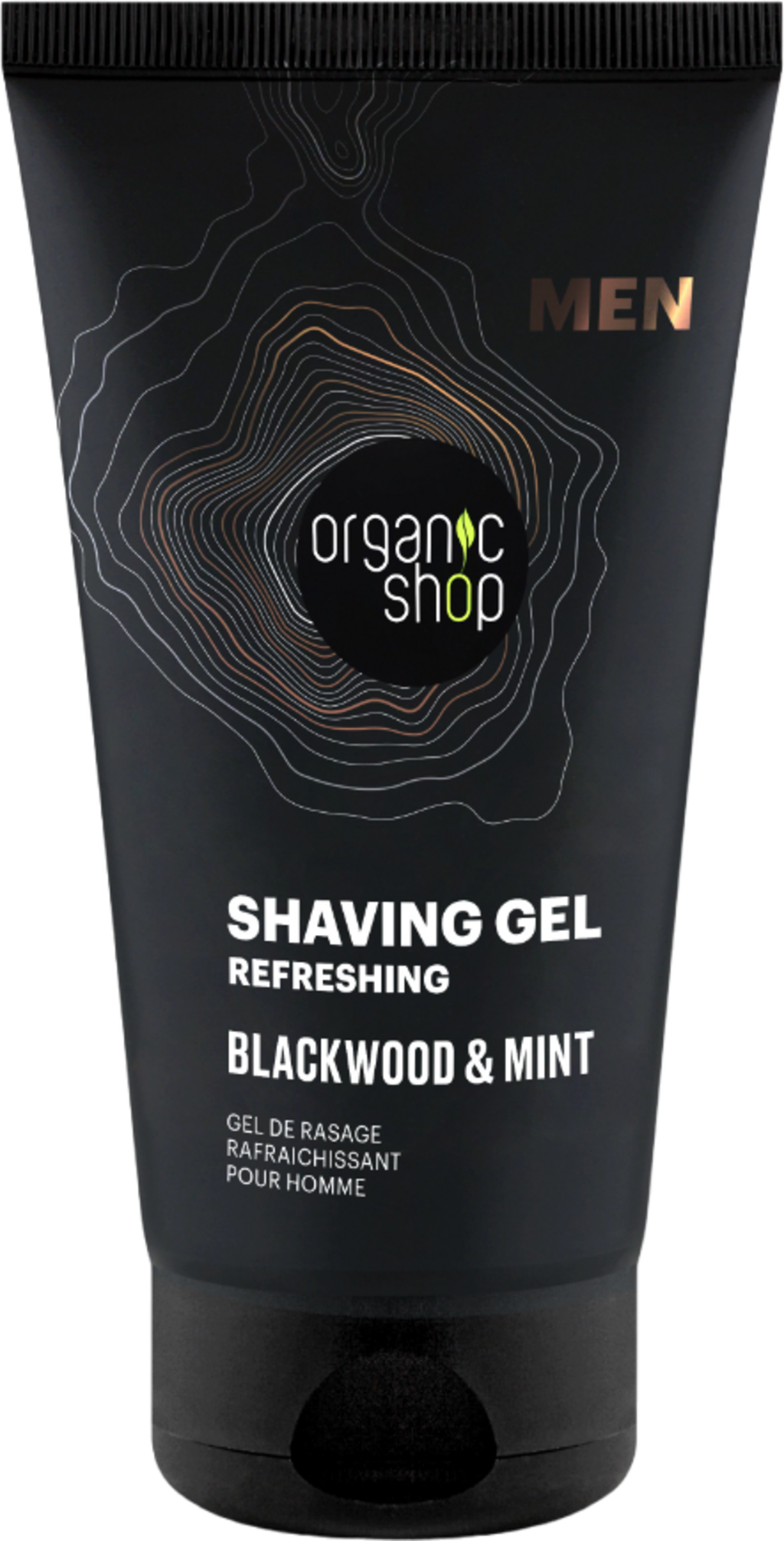 Organic Shop  MEN Refreshing Shaving Gel Blackwood & Mint, 150 ml
