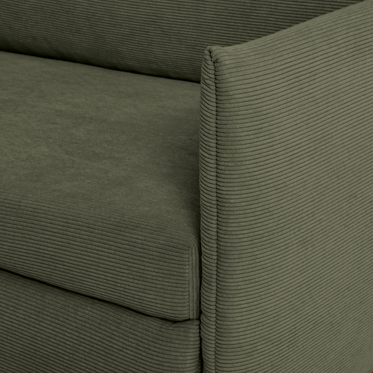 LA REDOUTE INTERIEURS<br>Sofá-cama de veludo cotelê fino, ZOFT