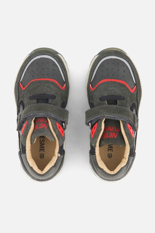 Shoesme Trainer Sneakers grijs Leer