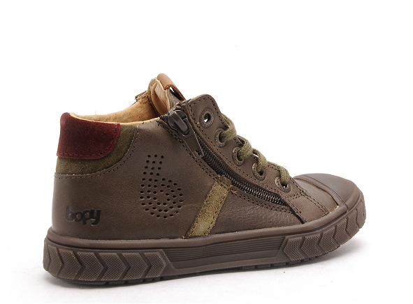 Bopy boots bottine enfant vincent kaki