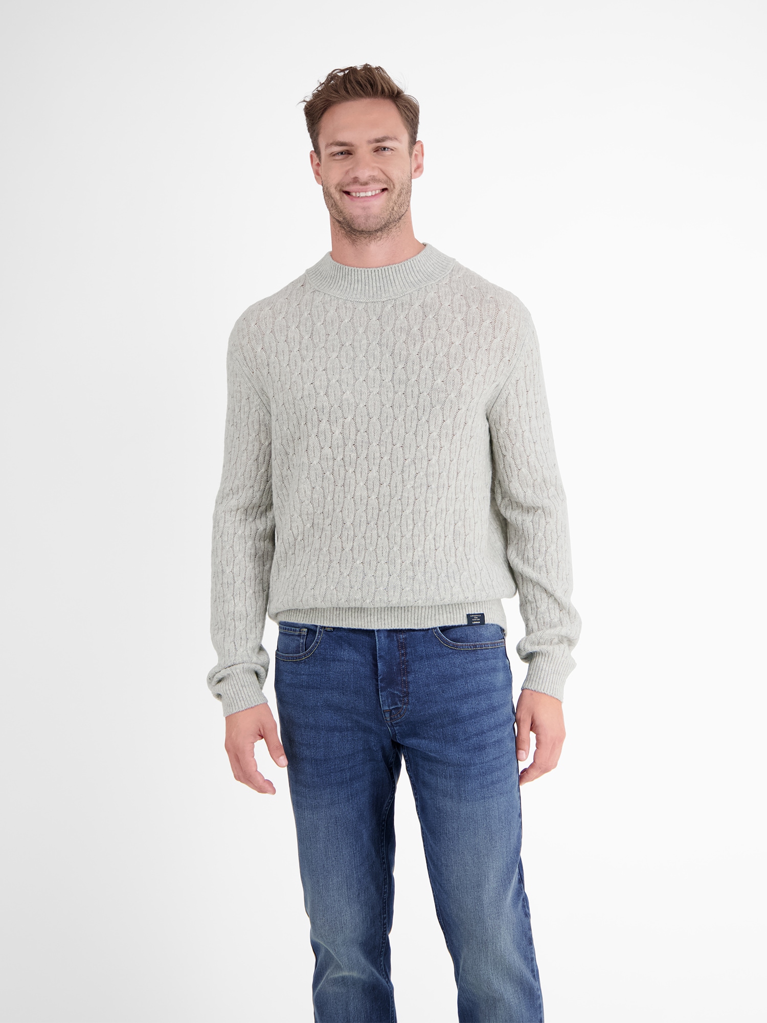 LERROS Strickpullover »LERROS Cable-Strickpullover mit Turtleneck«