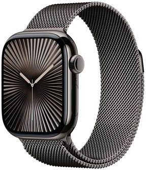 Apple - Watch Series 10 - Smartwatch - Slate Titanium - 42 mm - GPS + Cellular