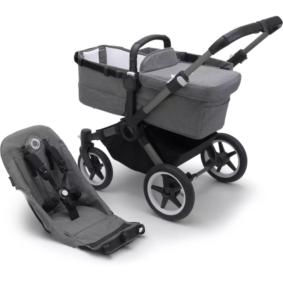 bugaboo Kombikinderwagen Donkey 5 Base GraphiteGrey Melange