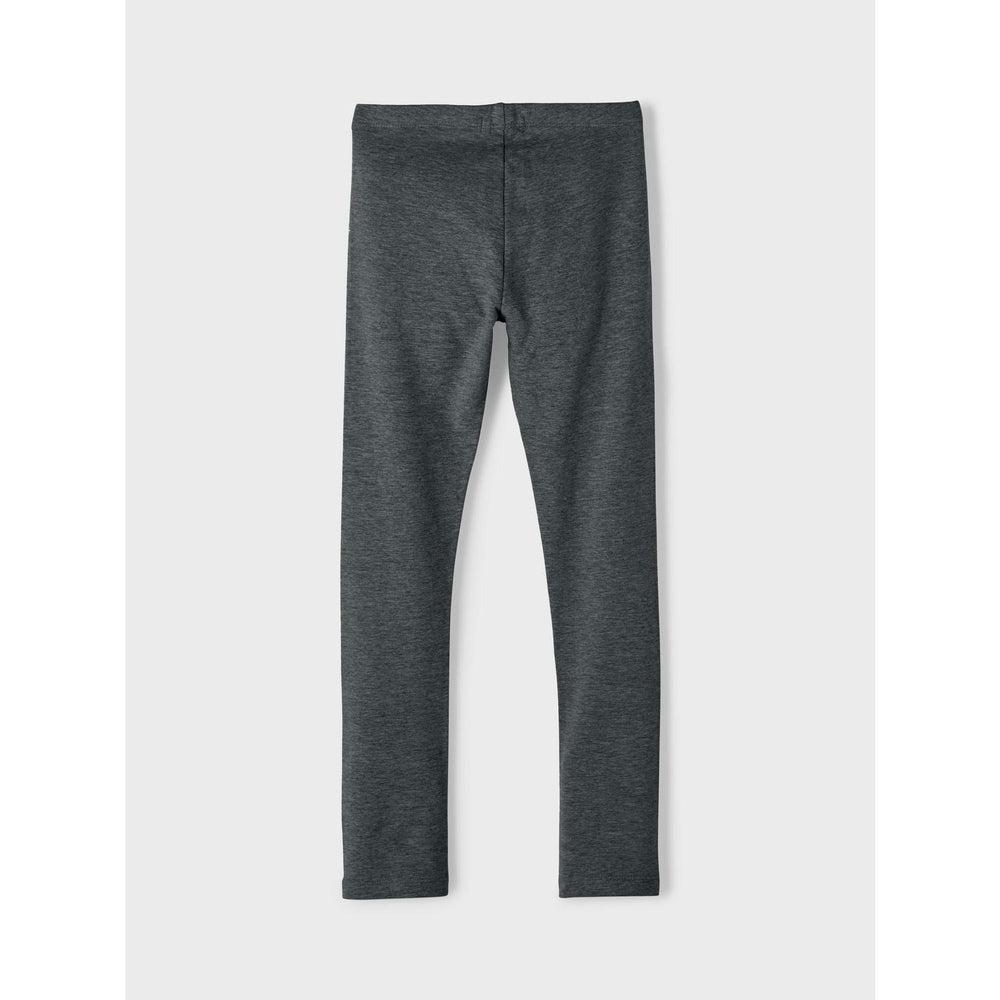 Køb Name It Dark Grey Melange Davina Solid Sweat Leggings Noos