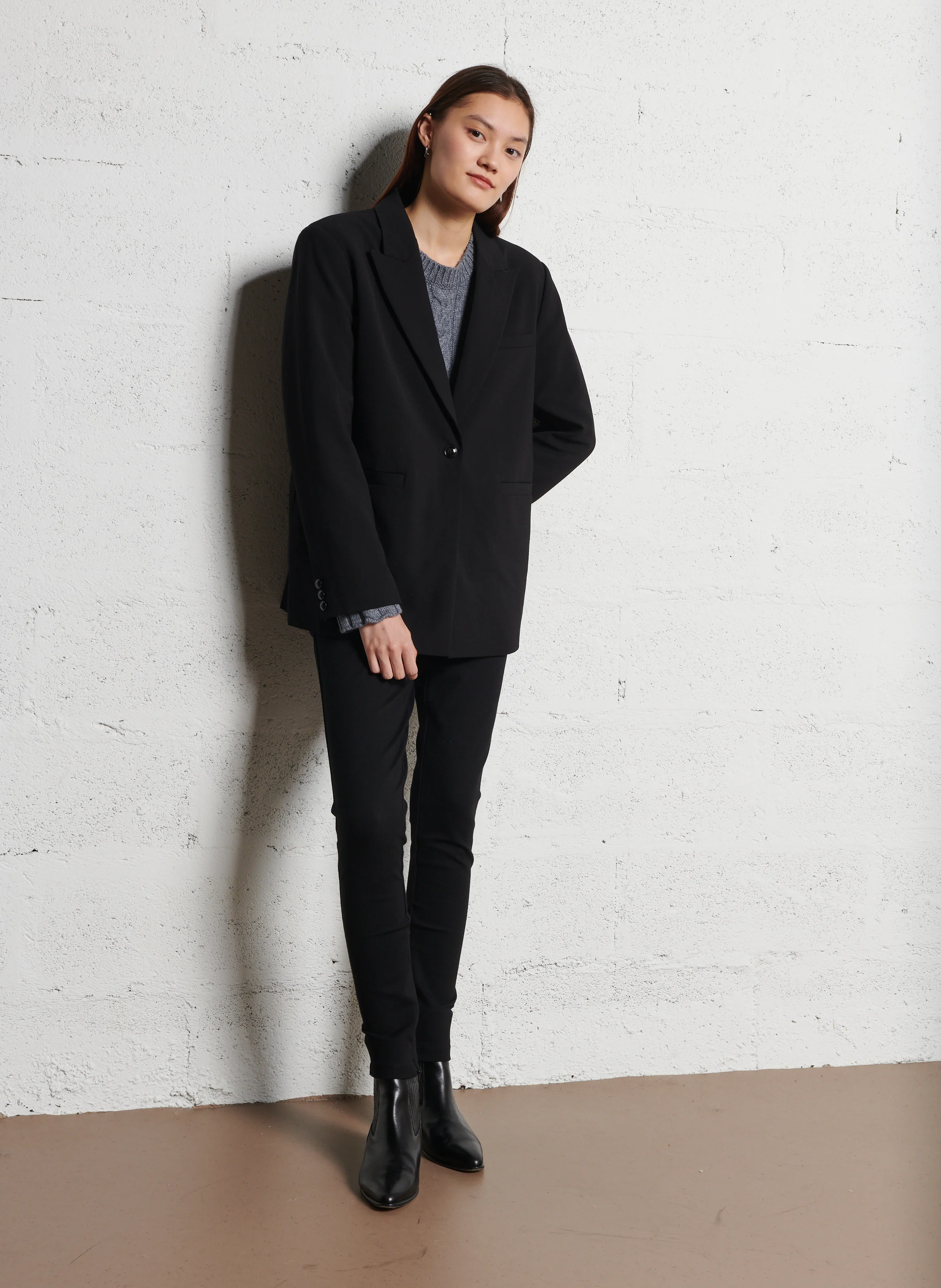 PLUME - Legging avec zippée | Noir