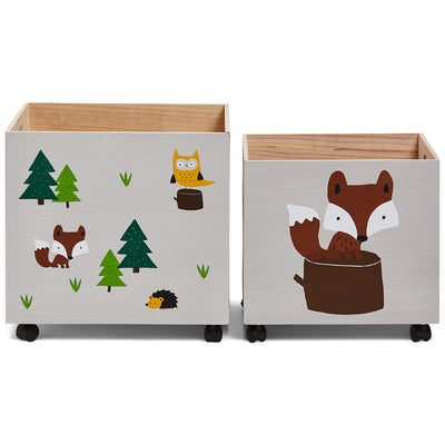 Cloudberry Castle Oppbevaringskasser 2-pack Skog