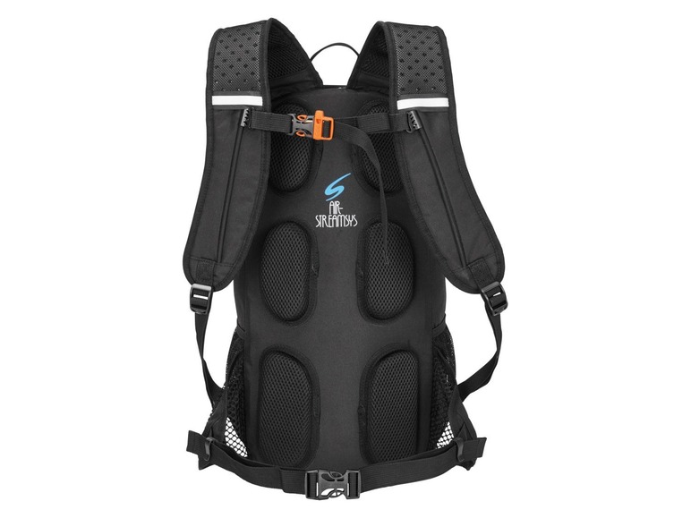 CRIVIT® -rugzak, 16 l volume, voor fietsen, met fluitje, inclusief helmnet