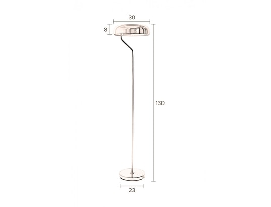 DUTCHBONE - Lampadaire salon Lampadaire design métal finitions dorées Eclipse - Couleur ...