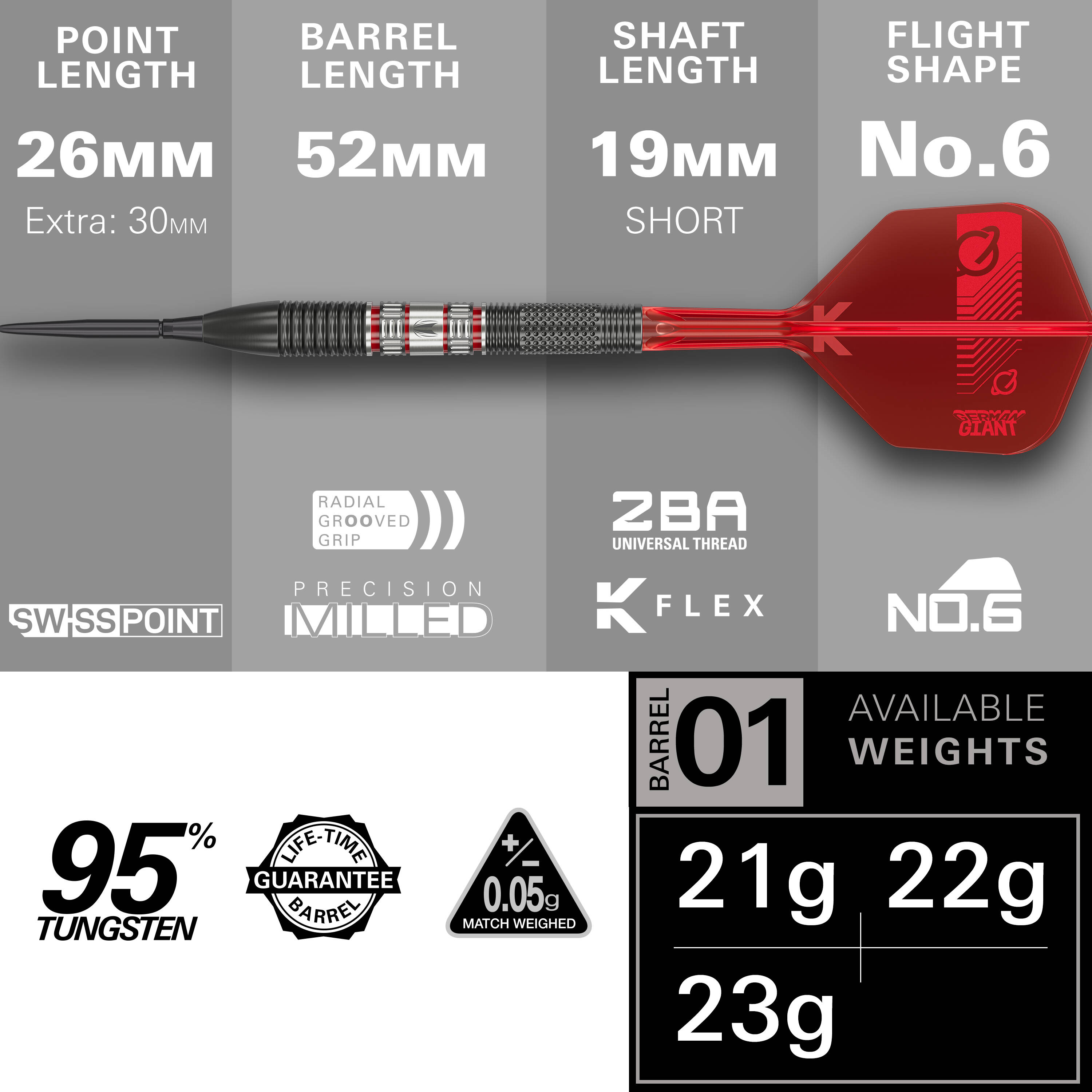 Target - Swiss Point - 95K - Gabriel Clemens - Steeldart