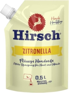 HIRSCH Zitronella Flüssigseife refill Beutel, 500 ml