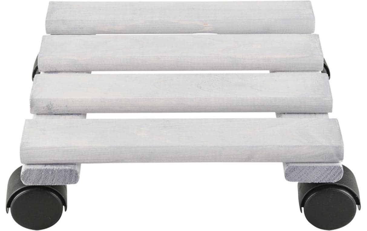 Rolleruntersetzer Quadratisch S Grau/SchwarzPflanzentrolley
