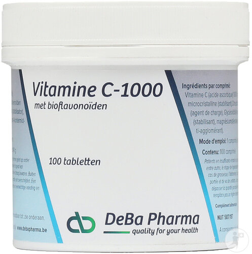 Deba Vitamine C 1000mg Avec Bioflavonoïdes 100 Comprimés