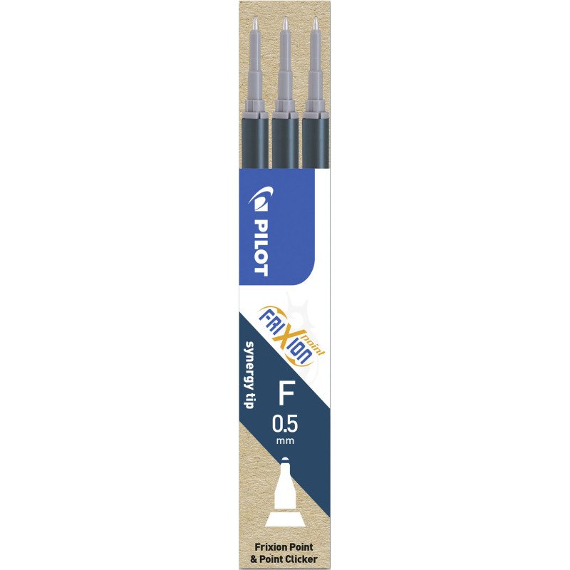 Recharge pour stylo Pilot FriXion Point pointe fine 0,5 mm - Pochette de 3