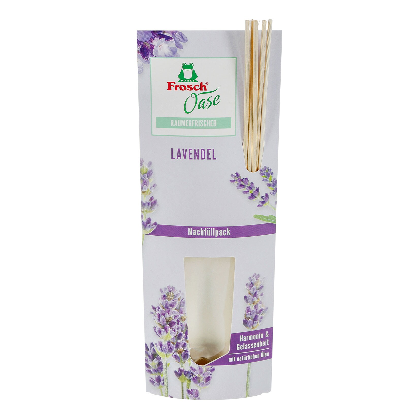 Frosch Oase Lavendel Raumerfrischer Nachfüllpack 90 ml, 8er Pack
