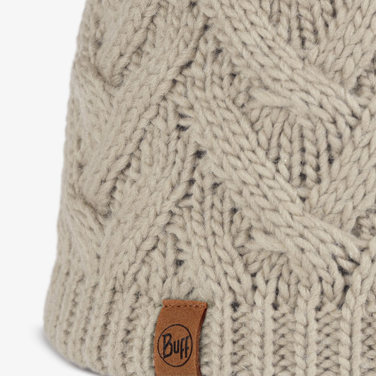 Buff Caryn Knitted Beanie (Cru)