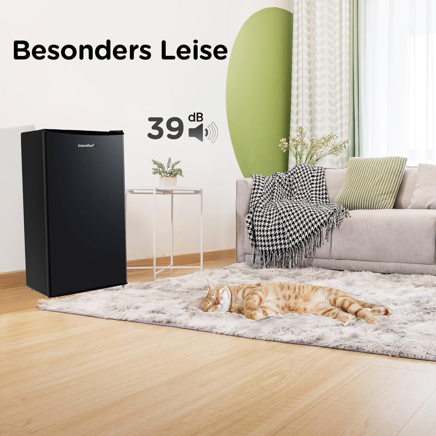 RCD80DK3(E) Kühlschrank mit Gefrierfach/ 80L Kleiner Kühlschrank/mit 12 L Gefrierfach/ -18 °C bis -8 °C/ 4-Sterne-Gefrierschrank-Bewertung/Inverter-Kompressor/Einstellbare Temperaturregelung