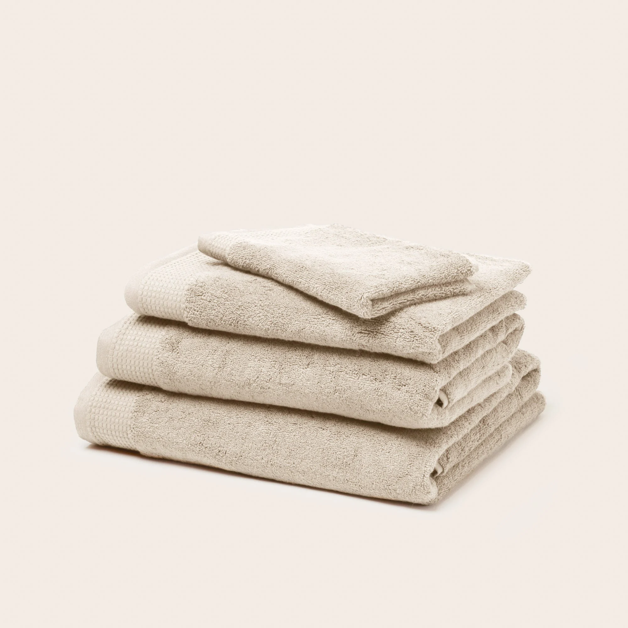 AKEMI - Serviette de toilette | Beige