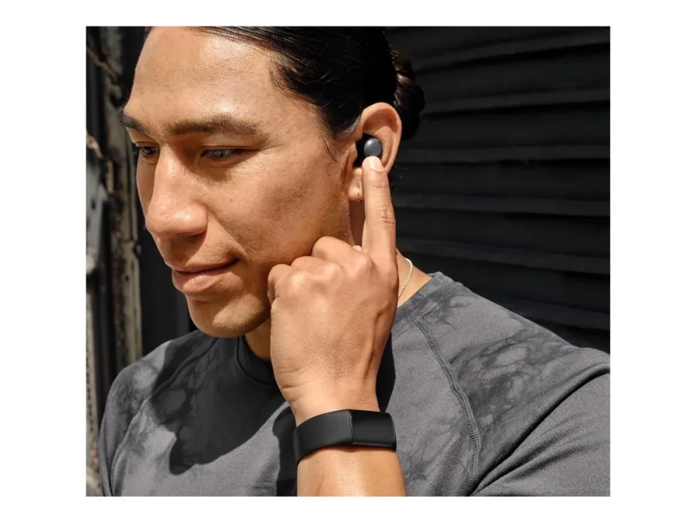 Fitbit Charge 6 - Sort aluminium - aktivitetssporer med uendelighedsbånd - silikone - obsidian - Bluetooth, NFC - 37.64 g