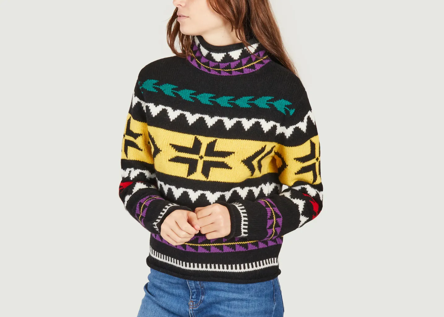 Pull col roulé à motif géométrique Polo Ralph Lauren