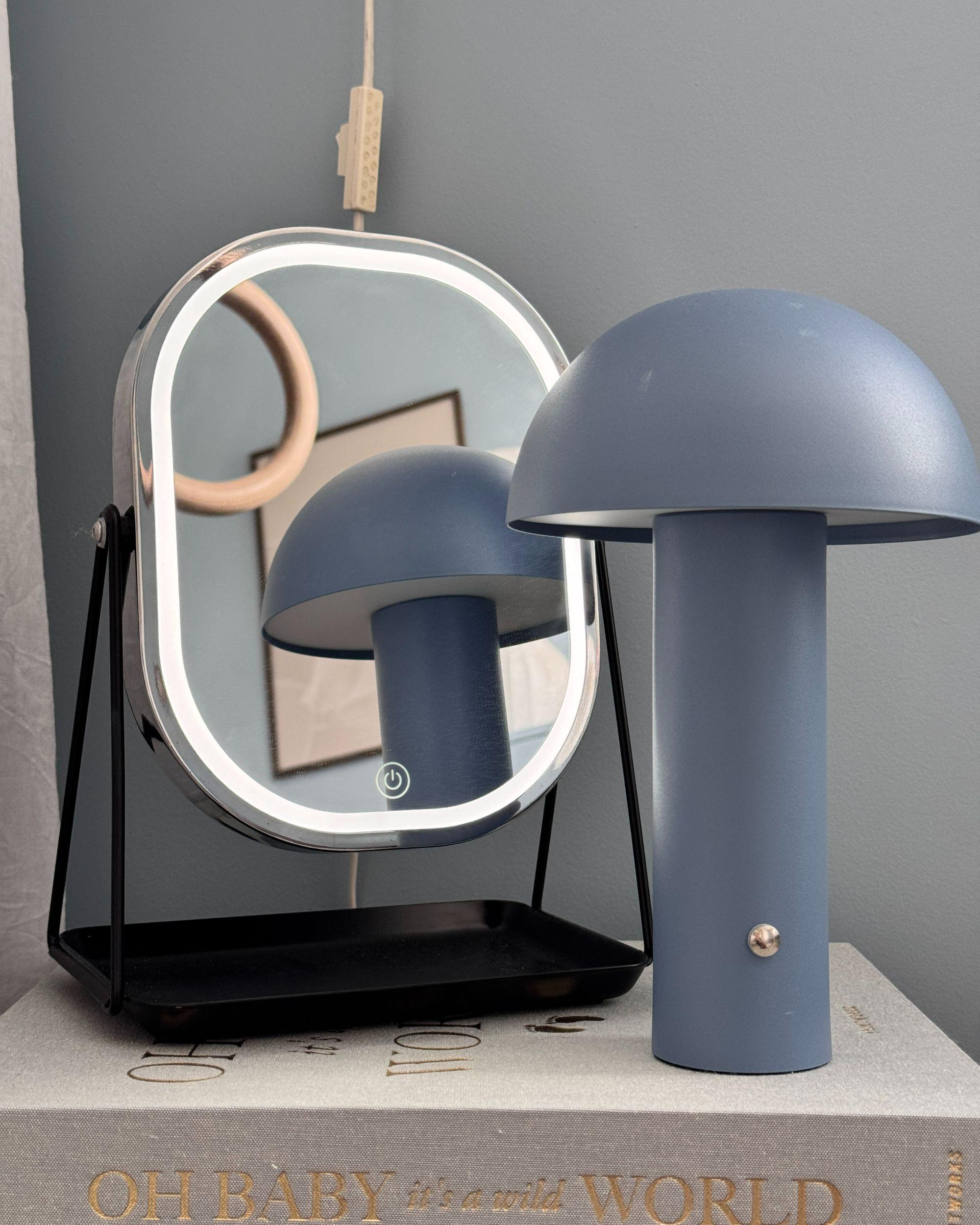 LED draadloze tafellamp BOJO met dimmer Metaal Blauw