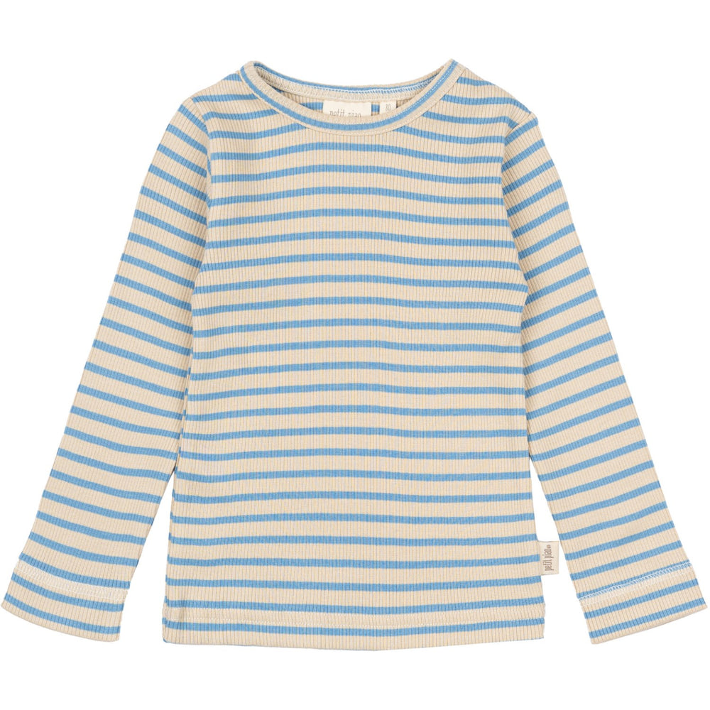 Køb Petit Piao Allure Blue/Dark Off White Bluse Modal Striped