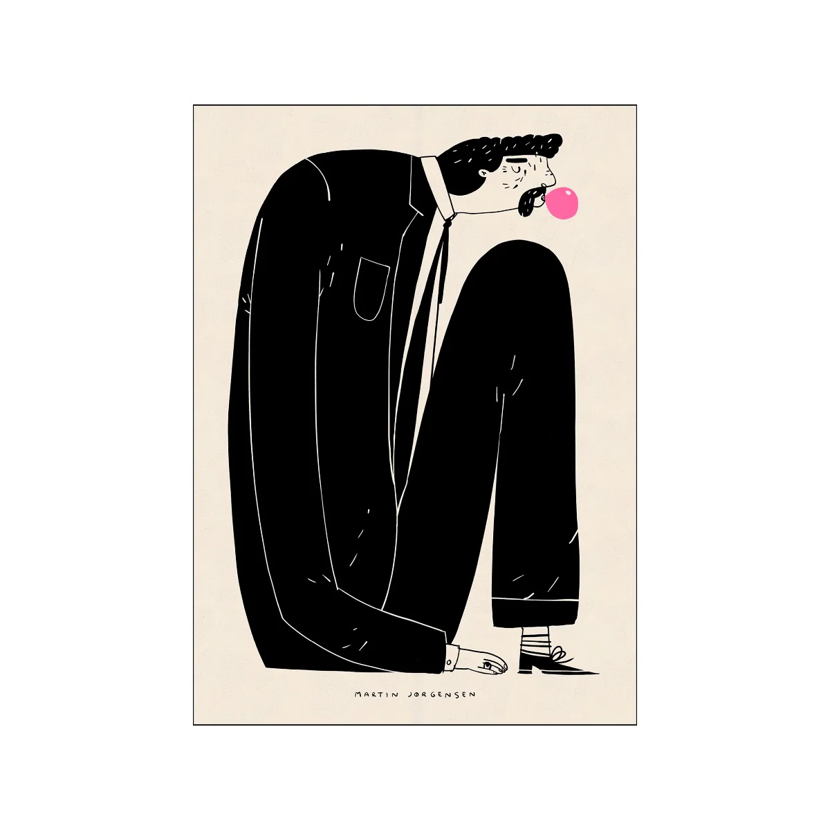 Poster & Frame  Martin Jørgensen plakat - Gum Man