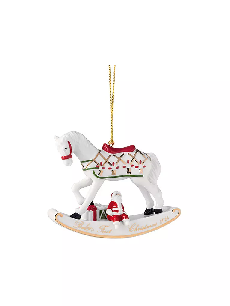 VILLEROY & BOCH Weihnachtsornament 8,9 cm Schaukelpferd CHRISTMAS CLASSICS  bunt
