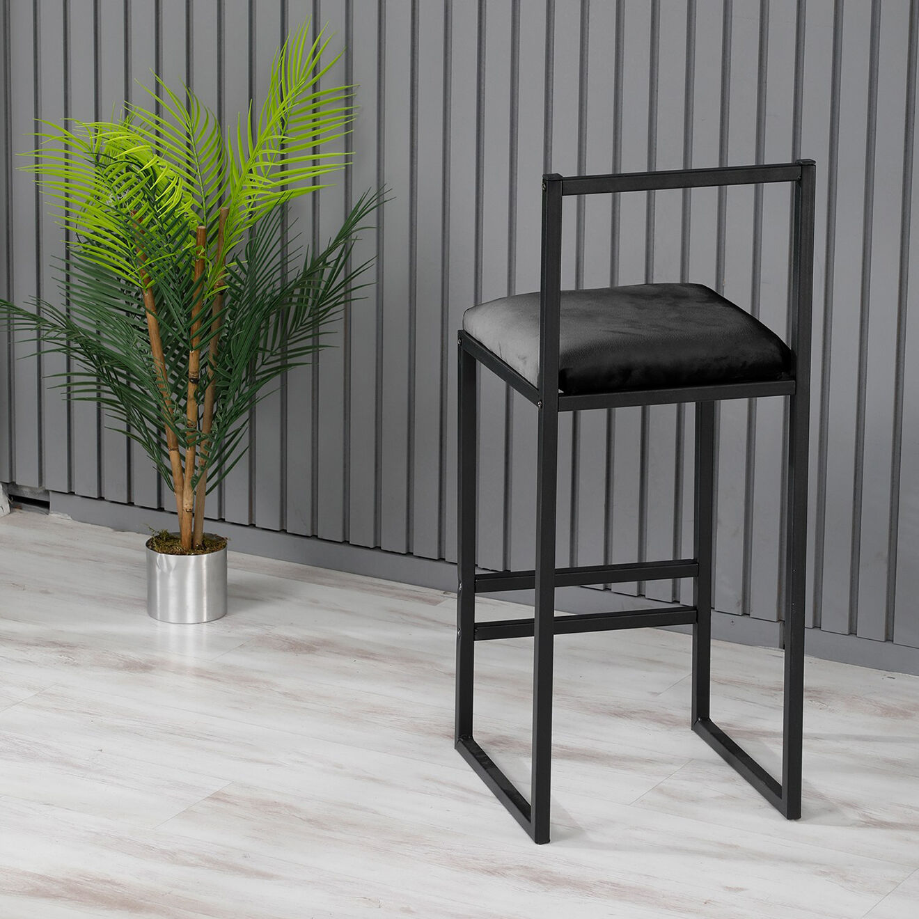 Homitis Chaise haute Nordic noire - 35x80 cm