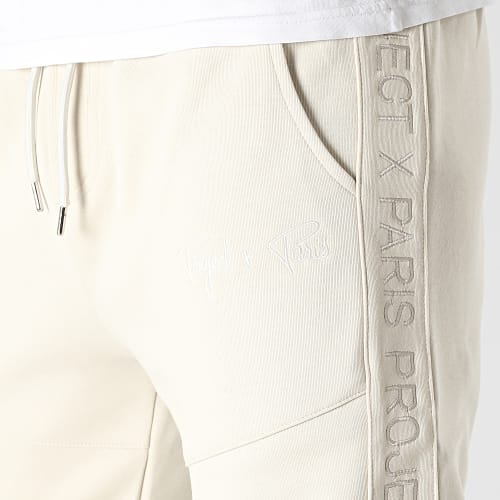 Pantalon Jogging A Bandes 2344108 Beige