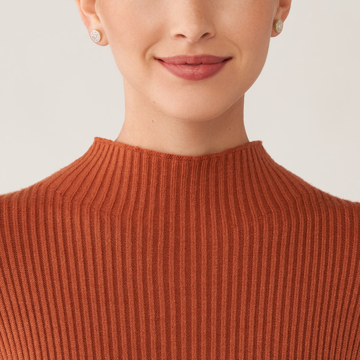 Clous d'oreilles Fossil Sadie Mosaic en nacre