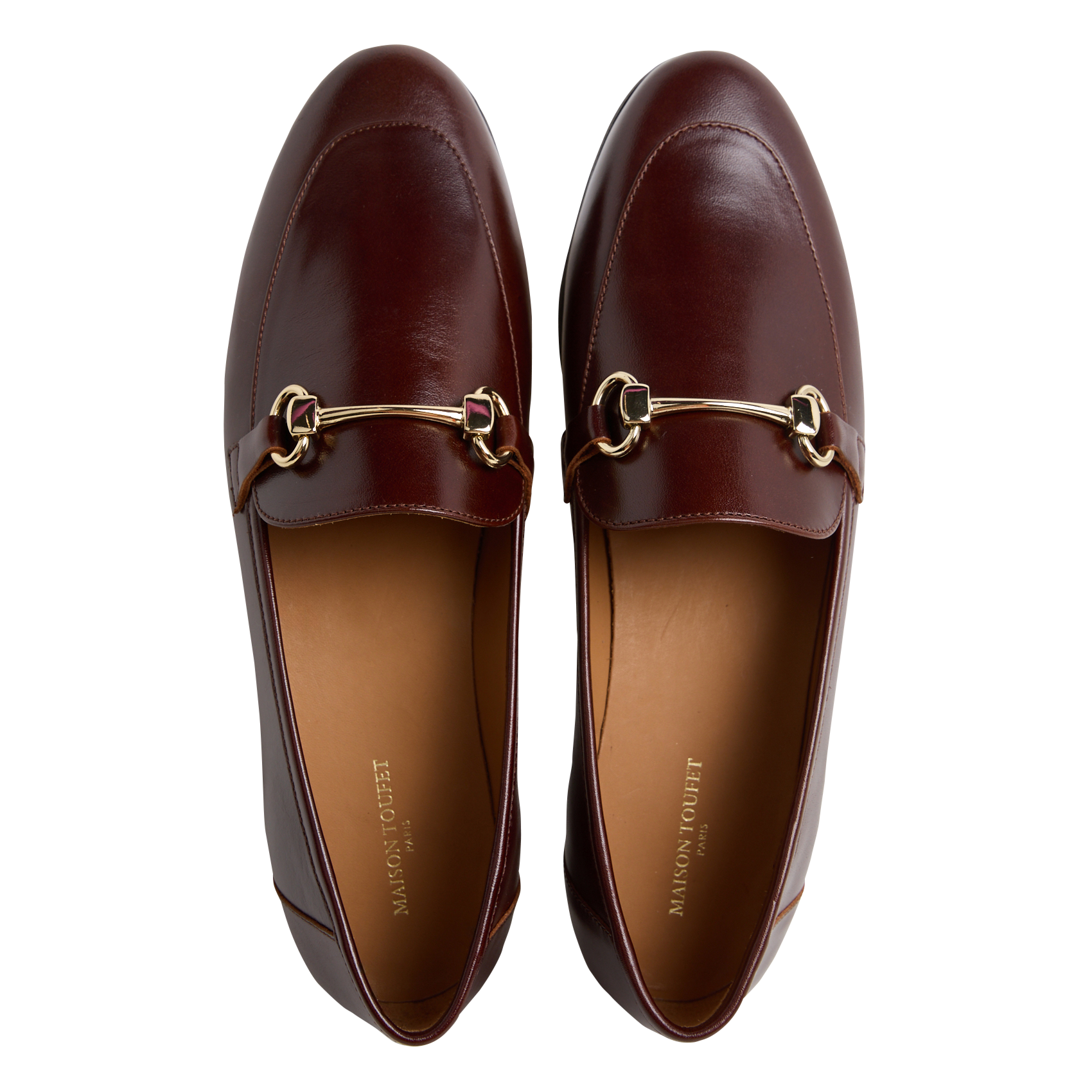 CLEMENCE - Mocassins en cuir lisse | Marron