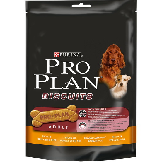 Biscuits Purina pour chien adulte : poulet et riz 400 gr