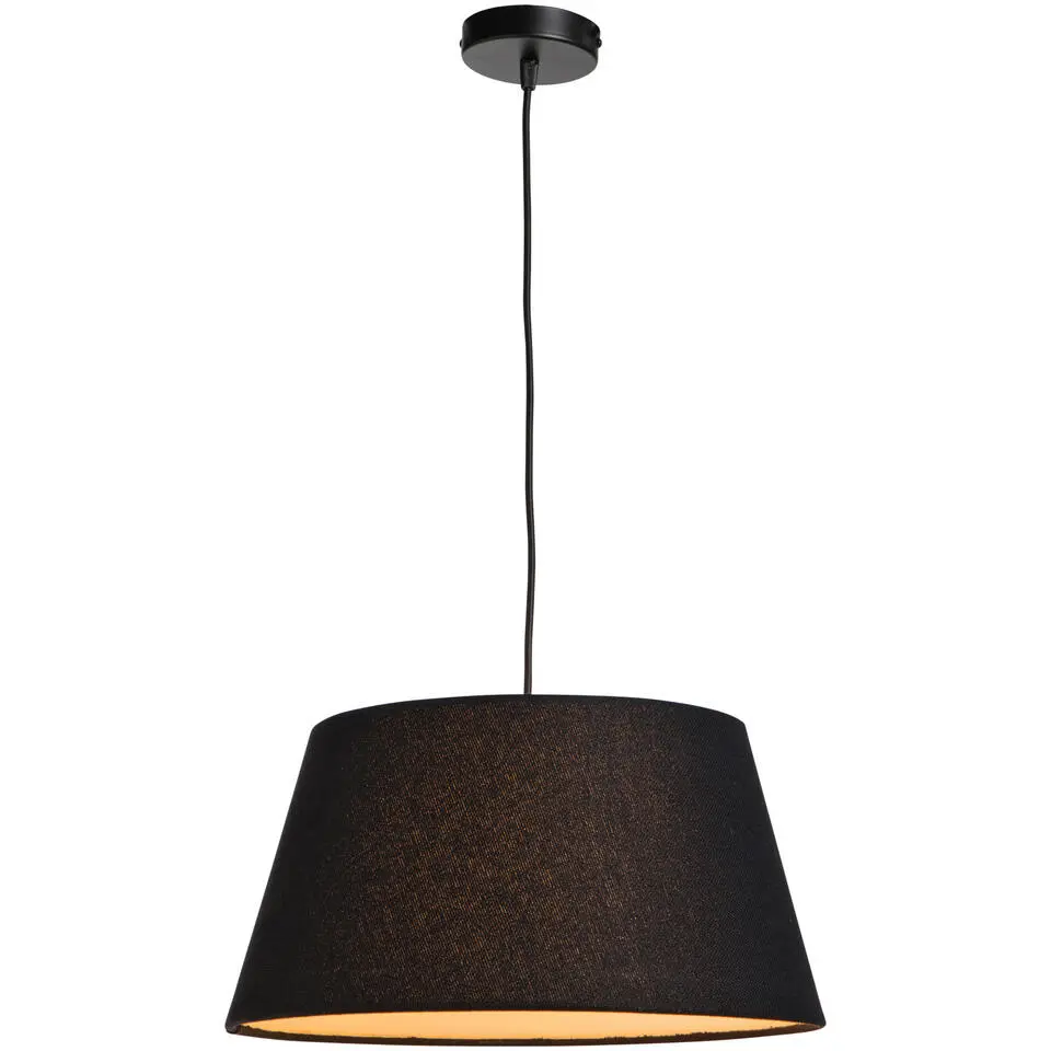 Lampenkap Lika voor hanglamp zwart - Ø40xØ30x21 cm