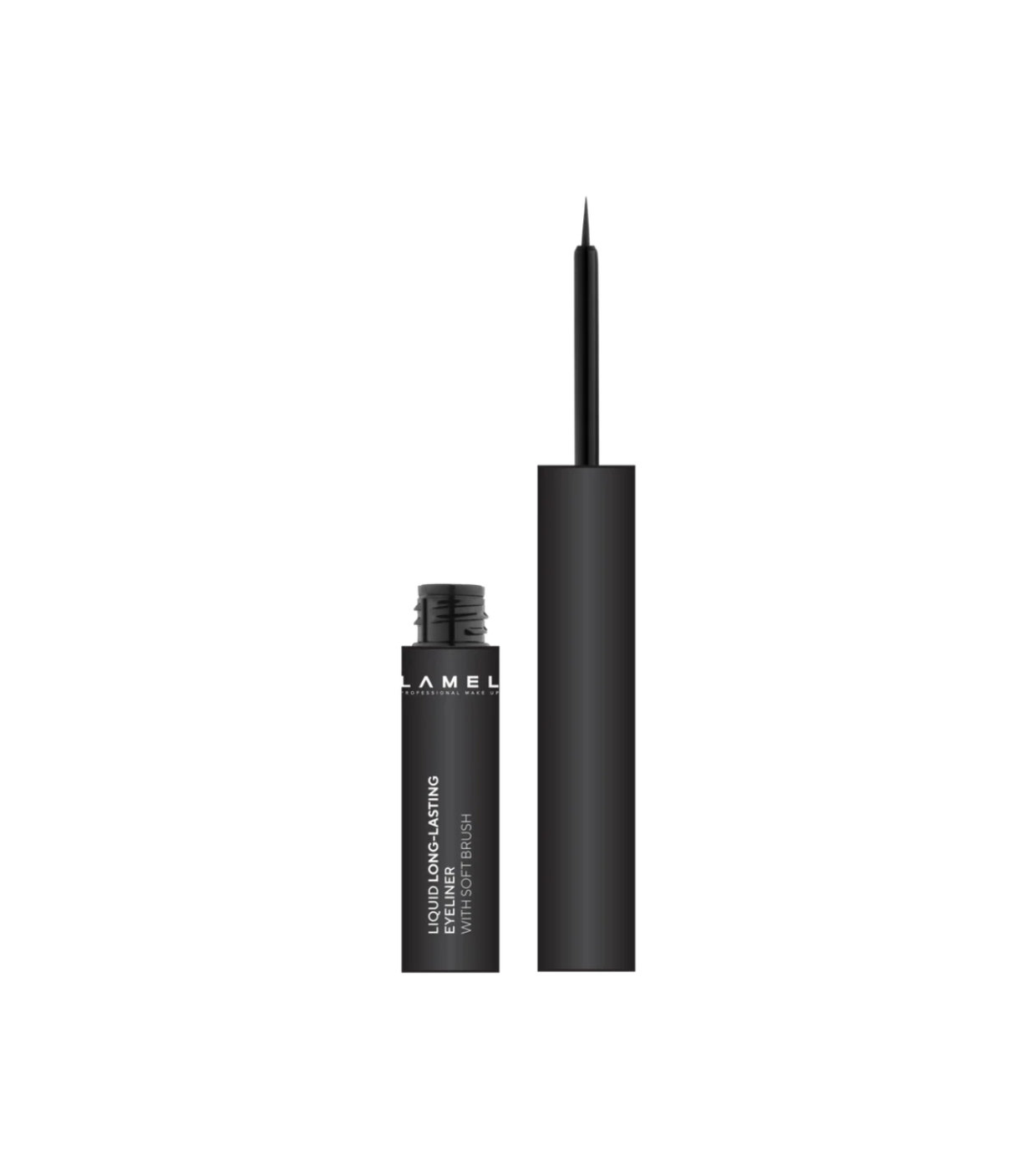 Lamel - Delineador Liquid Long-Lasting Hard Brush - 402: Graphite Black