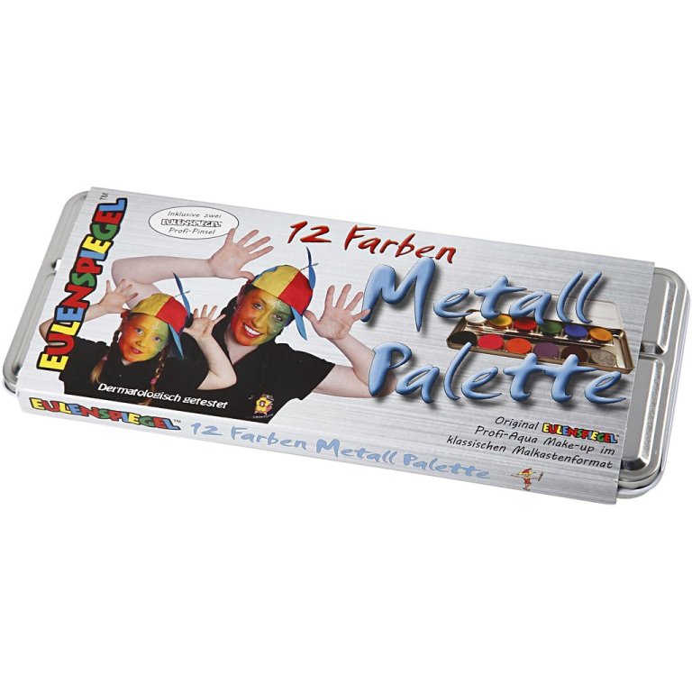 Eulenspiegel Schminkpalette Metall